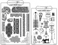 Haberdashery/Lace Rubber stamps Multi-buy